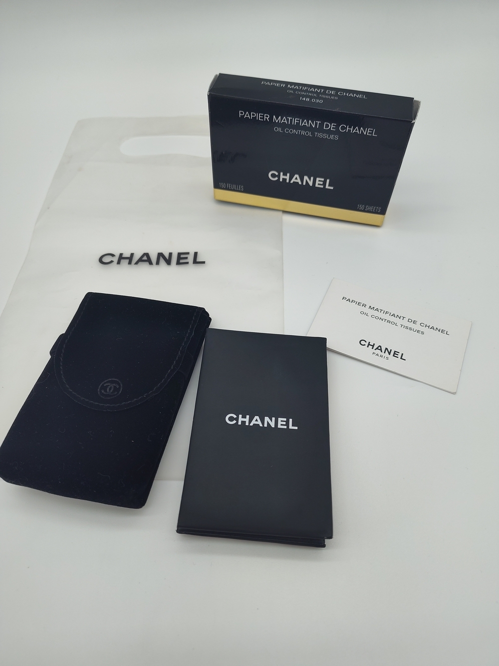CHANEL Papier Matifiant Oil Control Tissues Japan Import Complete Set NWT RARE